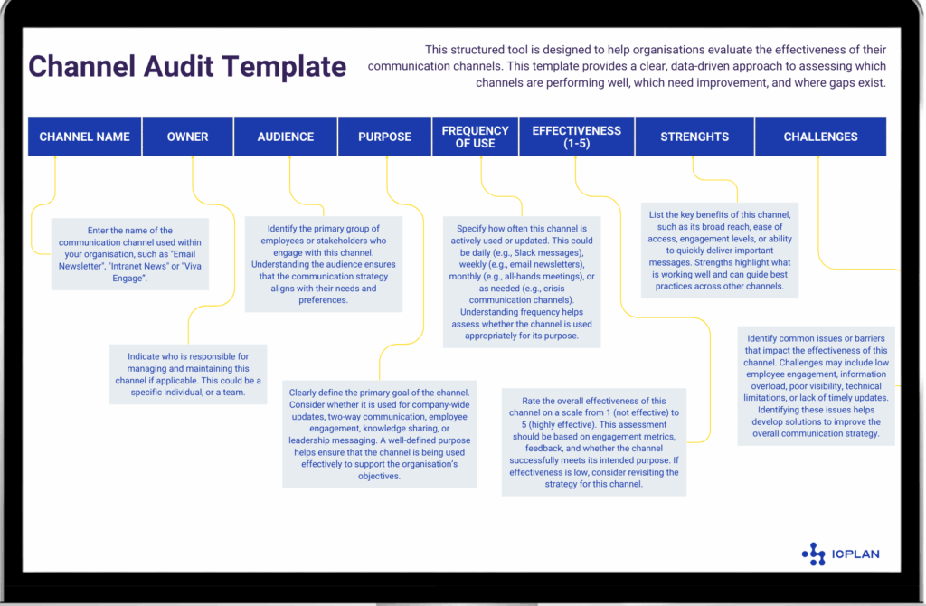 channel audit template